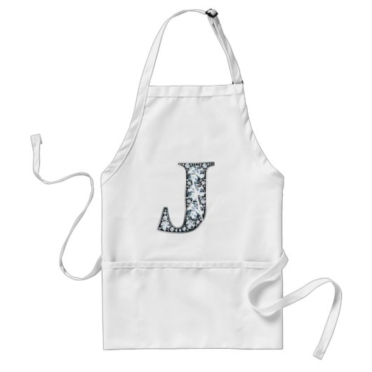 Tablier Aéron à billes de diamant "J" (Devant)