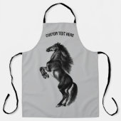 Tablier Aéroport à cheval droit Texte personnalisé personn (Recto)