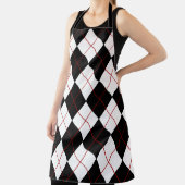 Tablier Aéroport d'allumage du Jacquard noir et blanc (Insitu)