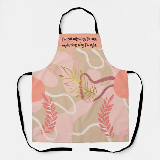 Tablier Aesthetic Leaf Design (Recto)