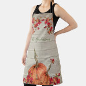 Tablier Affaire Leaves de Rustic Wood Autumn Orange Pumkin (Insitu)