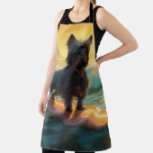 Tablier Affenpinscher Beach Surf Peinture (Insitu)