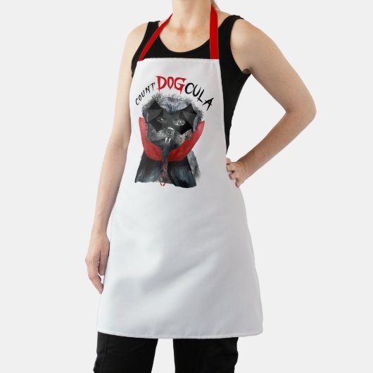 Tablier Affenpinscher Chien drôle Halloween Vampire (Insitu)