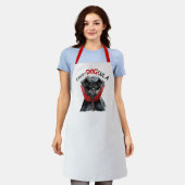 Tablier Affenpinscher Chien drôle Halloween Vampire (Porté)
