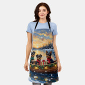 Tablier Affenpinscher Dog Christmas Boat Holiday (Porté)