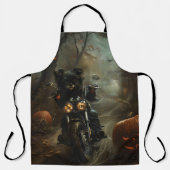 Tablier Affenpinscher équitation moto Halloween effrayant (Recto)