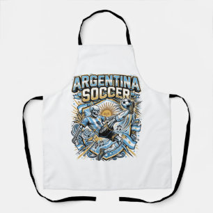 Tablier Affiche de l'Argentine Football Squelette Buteur N