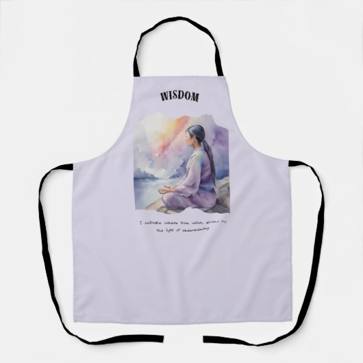 Tablier Affirmation positive de la sagesse (Recto)