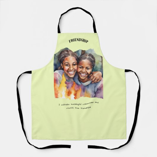 Tablier Affirmation positive de l'amitié (Recto)