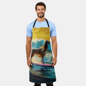 Tablier Afghan Hound Beach Surf Peinture (Porté)