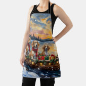 Tablier Afghan Hound Christmas Boat Holiday (Insitu)