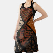 Tablier African culture designs on diagonal shapes (Insitu)