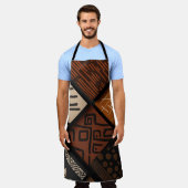 Tablier African culture designs on diagonal shapes (Porté)