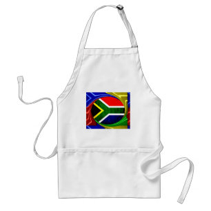 Tablier Afrique du Sud Drapeau : Motif dynamique à balayag
