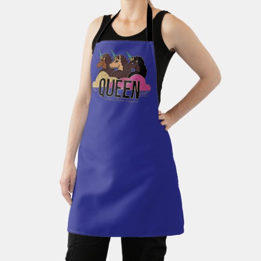 Tablier Afro Unicorn Queen Trio Design (Insitu)