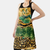 Tablier Agate Poster de animal Gold et Green Safari (Insitu)