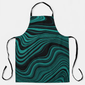 Tablier Agate Wavy Black & Emerald (Recto)