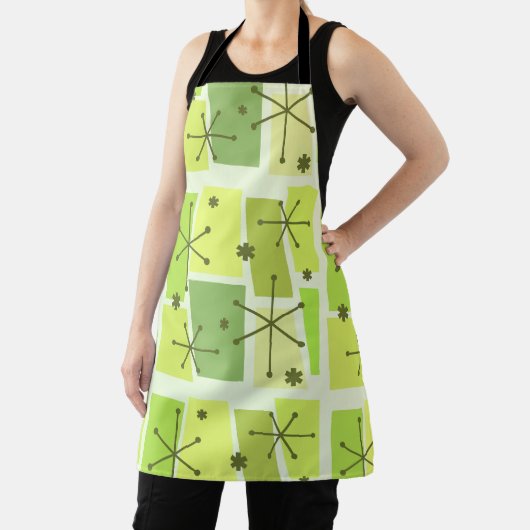 Tablier Age atomique Pop Art Chartreuse (Insitu)