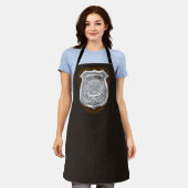 Tablier Agent de police personnalisé Sheriff Cop NAME Badg (Porté)