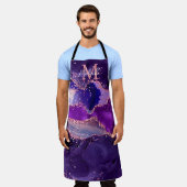 Tablier Agitation des séquences de Parties scintillant vio (Porté)