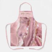 Tablier agneau rose rousse beauté professionnel (Recto)