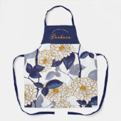 Tablier Agritourisme Floral Français Stylé Rustique Joli (Recto)