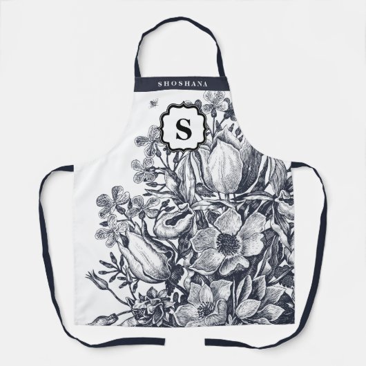 Tablier Agritourisme français personnalisé Monogram Apron (Recto)