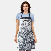 Tablier Agritourisme français personnalisé Monogram Apron (Porté)