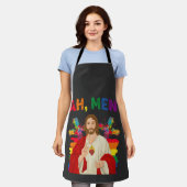 Tablier Ah Men Funny LGBT Gay pride Jesus Christian (Porté)