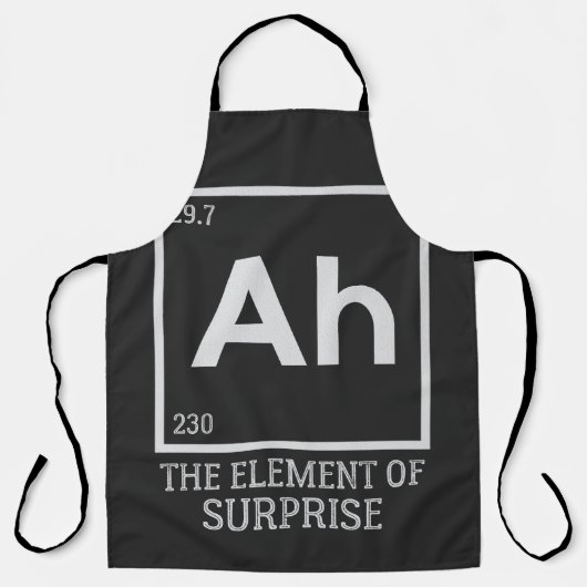 Tablier Ah the Element of surprises (Recto)