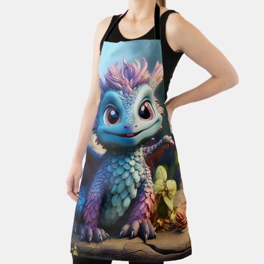 Tablier Aiden, un dragon lunaire (Insitu)