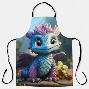 Tablier Aiden, un dragon lunaire