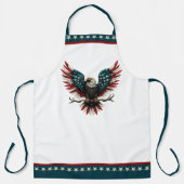 Tablier Aigle américain patriotique rustique (Recto)