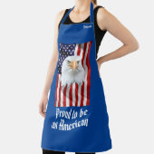 Tablier Aigle Impressionnant, Drapeau Américain, Patriotiq (Insitu)