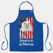 Tablier Aigle Impressionnant, Drapeau Américain, Patriotiq (Recto)