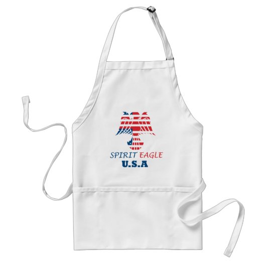 Tablier aigle spirituel drapeau USA (Devant)