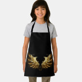 Tablier Ailes d'Ange d'or sur arrière - plan noir (Insitu)
