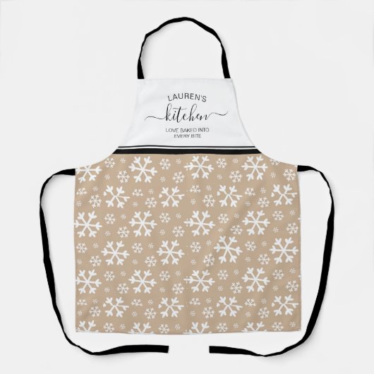 Tablier Aimé Cuit En Fête De Feu De Neige (Recto)