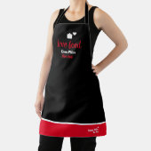 Tablier Aimer Chef cuisine noir-rouge-tablier (Insitu)