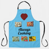 Tablier Aimer Toujours Cuisine Tout-En-Dessus Imprimer Tab (Recto)