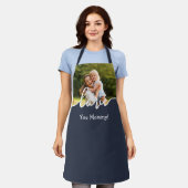Tablier Aimer You Mommy Script Photo Apron (Porté)