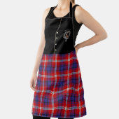 Tablier Ainslie Clan Badge & Tartan Kilt Apron (Insitu)