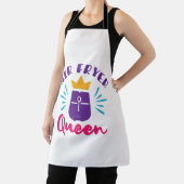 Tablier Air Fryer Queen Cook Chef Cuisine Femmes Filles (Insitu)