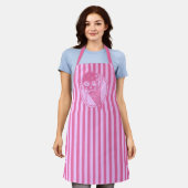 Tablier Aire de cône de crème glacée rose (Porté)