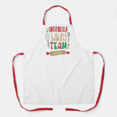 Tablier Aire de cuisson de Noël personnalisée (Recto)