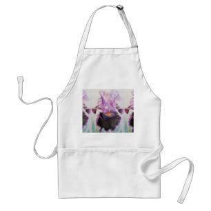 Tablier Aire d'eau violet Iris Floral