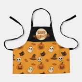 Tablier Aire d'Halloween pour enfants mignons - Citrouille (Recto)