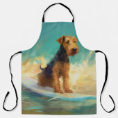 Tablier Airedale Beach Surf Peinture (Recto)