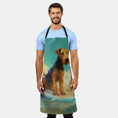 Tablier Airedale Beach Surf Peinture (Porté)