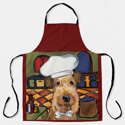 Tablier Airedale Terrier (Recto)